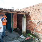 Com andamento da obra e volume de chuvas registrado no último mês, a Defesa Civil Estadual orientou a prefeitura a interditar mais duas casas por questões de segurança . Foto: Ascom/Defesa Civil