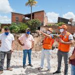 Com andamento da obra e volume de chuvas registrado no último mês, a Defesa Civil Estadual orientou a prefeitura a interditar mais duas casas por questões de segurança . Foto: Ascom/Defesa Civil
