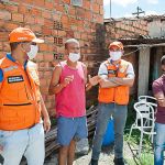 Com andamento da obra e volume de chuvas registrado no último mês, a Defesa Civil Estadual orientou a prefeitura a interditar mais duas casas por questões de segurança . Foto: Ascom/Defesa Civil