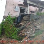 As fortes chuvas das últimas horas causaram deslizamentos que tiverem atendimento imediato . Foto: Depec