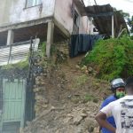 As fortes chuvas das últimas horas causaram deslizamentos que tiverem atendimento imediato . Foto: Depec