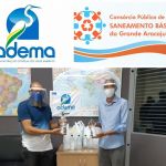 Doação visa contribuir com a segurança dos trabalhadores do consórcio público no combate a COVID-19. Foto: Ascom/Sedurbs-Adema