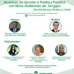 Reunião feita via web abordou a gestão de políticas estaduais de meio ambiente em Sergipe. Foto: Sedurbs.