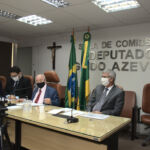 Ubirajara Barreto respondeu a questões ligadas à obras, rodovias e meio ambiente em sessão virtual na Alese. Foto: Marcos Rodrigues.