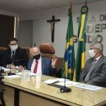 Ubirajara Barreto respondeu a questões ligadas à obras, rodovias e meio ambiente em sessão virtual na Alese. Foto: Marcos Rodrigues.