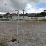 Cratera de 2.346 m² danificou 26 casas e sistema de rede de drenagem. Foto: Depec.