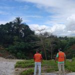 Cratera de 2.346 m² danificou 26 casas e sistema de rede de drenagem. Foto: Depec.