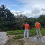 Cratera de 2.346 m² danificou 26 casas e sistema de rede de drenagem. Foto: Depec.