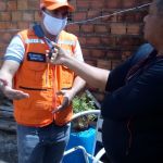 Cratera de 2.346 m² danificou 26 casas e sistema de rede de drenagem. Foto: Depec.