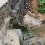 Cratera de 2.346 m² danificou 26 casas e sistema de rede de drenagem. Foto: Depec.