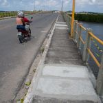 Aproximadamente 80 placas de concreto foram substituídas nos dois lados da ponte. Foto: Marcos Rodrigues.