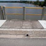 Aproximadamente 80 placas de concreto foram substituídas nos dois lados da ponte. Foto: Marcos Rodrigues.