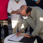 Uma reivindicação local, tendo em vista a importante rota para escoamento da produção de milho e leite da região. Foto: Arthuro Paganini.