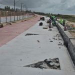 Recapeamento asfáltico será feito a partir do final da Passarela do Caranguejo até a Praia do Viral. Foto: Marcos Rodrigues.