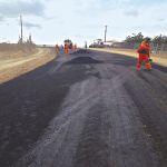 Nos próximos dias, trechos reciclados receberão a primeira camada asfáltica. Foto: Ascom/DER.