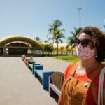 Turista pernabucana e psicopedagoga, Neiviane Fonseca da Silva, 33 anos. Foto: Marcos Rodrigues.