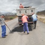 Operação Tapa-Buraco, limpeza e patrolamento estão entre os serviços realizados. Foto: Ascom/DER.