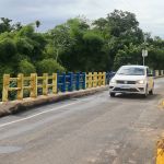 Veículos de pequeno porte com velocidade máxima de 30km/h estão liberados para trafegarem pela ponte. Foto: Marcos Rodrigues/ASN.