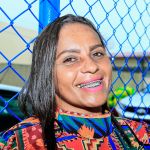 A dona de casa Valquíria Evangelista fez questão de ir à solenidade / Foto: Marcos Rodrigues