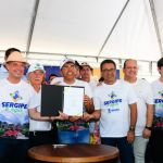 Moradores de Frei Paulo reconhecem a importância das obras de pavimentação asfáltica / Foto: Marcos Rodrigues