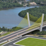 Projeção em 3D de como será a obra da ponte Tancredo Neves/Coroa do Meio
