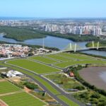 Projeção em 3D de como será a obra da ponte Tancredo Neves/Coroa do Meio