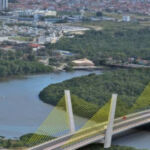 Projeção da ponte que será construída pelo Governo de Sergipe interligando os bairros Inácio Barbosa e Coroa do Meio