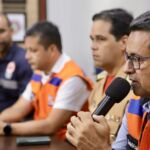 Secretário de Estado da Infraestrutura, Luiz Roberto, informou que em torno de 16 unidades residenciais ficaram danificadas com a explosão e desabamento / Foto: Jorge Henrique