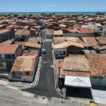 Pavimentação asfáltica em Pirambu / Foto: Marcos Rodrigues