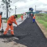 Pavimentação asfáltica em Cedro de São João / Foto: Ascom Sedurbi
