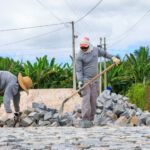 Em 21 meses, foram executados 213.450,00 m² de calçamento granítico / Foto: Arthuro Paganini