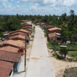 Pavimentação granítica Povoado Ponta de Areia, em Pacatuba / Foto: Marcos Rodrigues