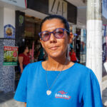 Sandra Maria dos Santos trabalha no Centro de Aracaju há 8 anos e revela melhorias na segurança local / Foto: Igor Matias