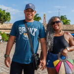 Os turistas Sara Silva e Washington Santana / Foto: Igor Matias