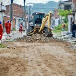 Obra de drenagem em Riachuelo/Foto: Reinaldo Moura
